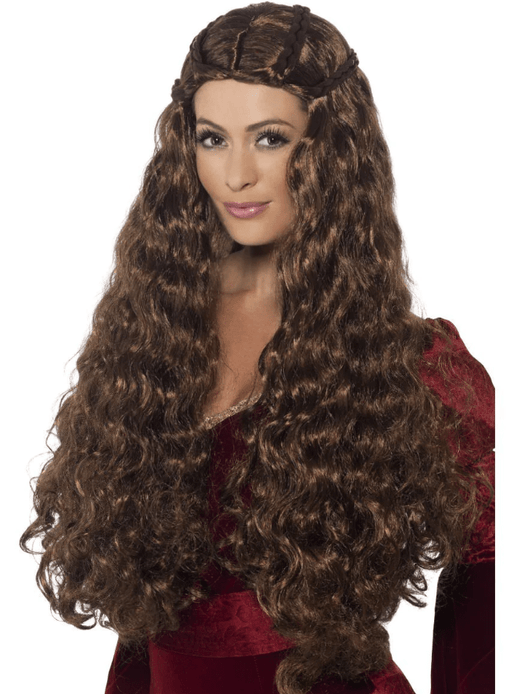 Medieval Princess Brown Wig | Buy Online - The Costume Company | Australian & Family Owned