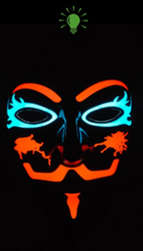 Light Up Mask V Classic Mask Halloween Mask