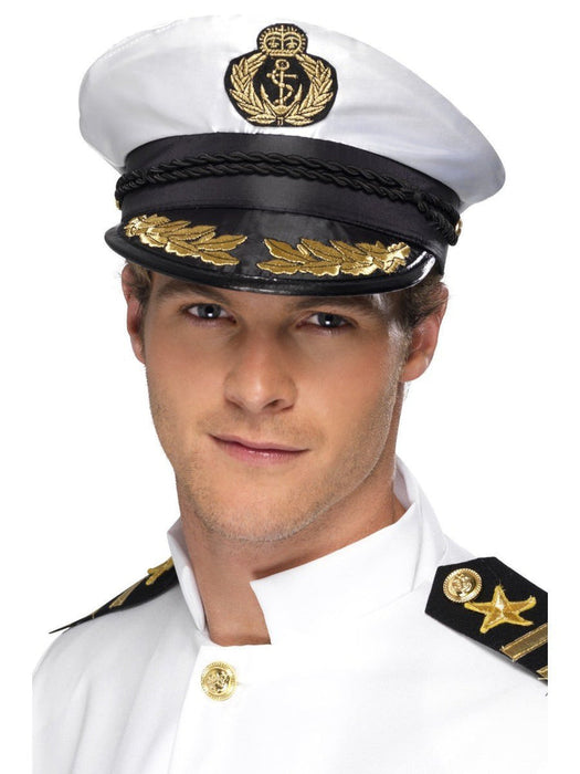 Satin Ship Captain Hat - Buy Online Only