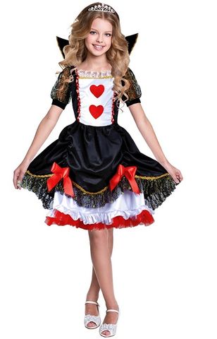 Queen of Hearts Style Child or Teen Costume - Buy Online Only