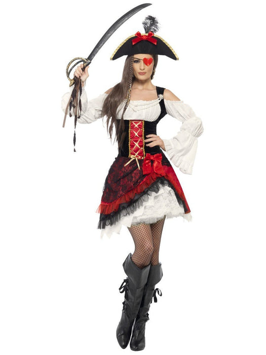 Glamorous Lady Pirate Costume - Buy Online Only