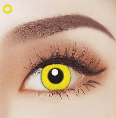 Yellow 1 Year Contact Lenses | Buy Online - The Costume Company | Australian & Family Owned 