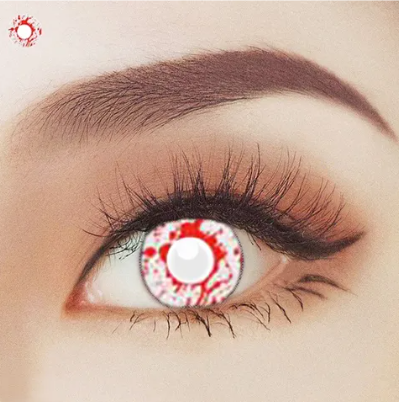 Blood Splatter 1 Year Contact Lenses | Buy Online - The Costume Company | Australian & Family Owned 