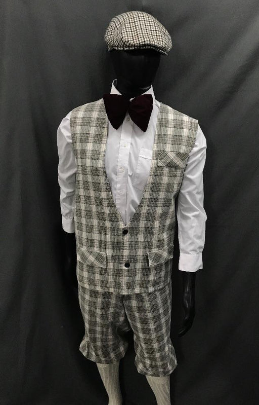 1920s Golfer Light Brown Check - Hire