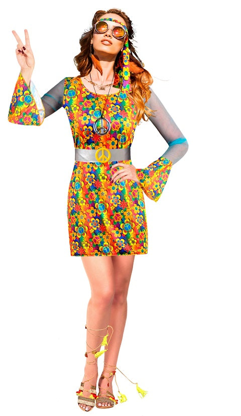 Peace Out Hippie Costume  | Buy Online - The Costume Company | Australian & Family Owned 