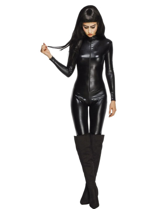 Miss Whiplash Black Catsuit  Costume - Buy Online Only