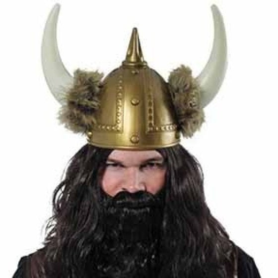 Viking Hat with Fur - Buy Online Only