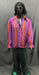 60-70s Mens Disco Costume -Stripped Pink Red Shirt with Green Flares - Hire - The Costume Company | Fancy Dress Costumes Hire and Purchase Brisbane and Australia