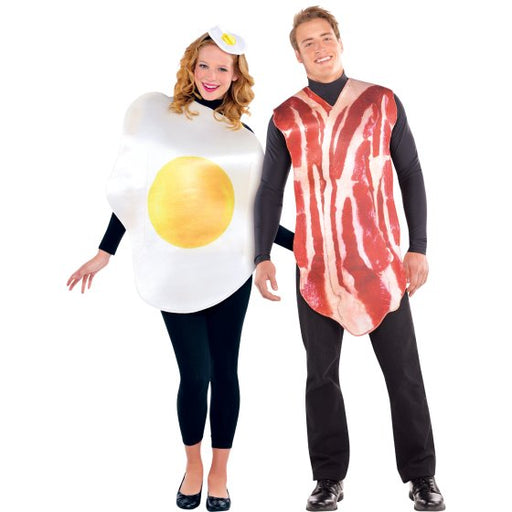 Breakfast Buddies Egg & Bacon - Couples Set Adult Costume