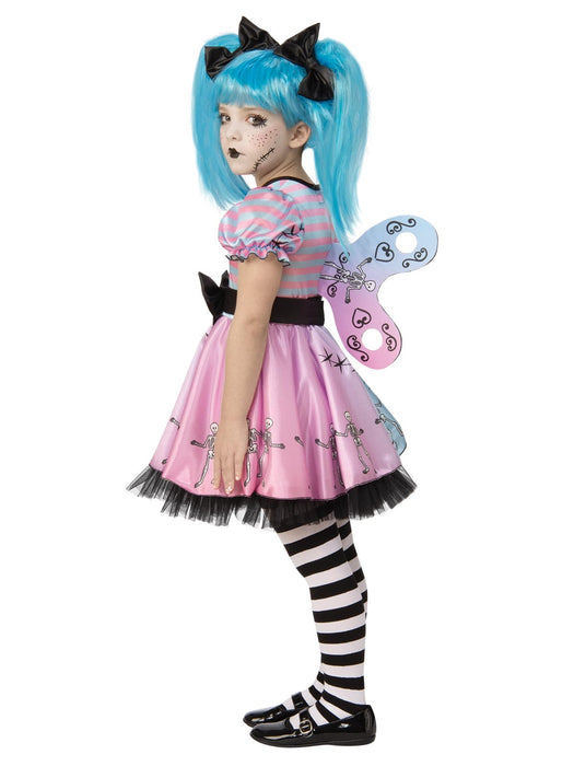 Little Blue Skelly Girl Child Costume