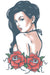 Biker Rose Pin Up Tattoo - The Costume Company | Fancy Dress Costumes Hire and Purchase Brisbane and Australia