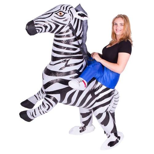 Zebra Inflatable Ride On Costume - Buy Online Only