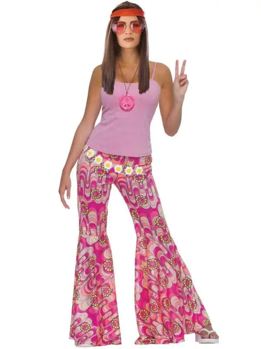 Flower Power Bell Bottom Pants | Buy Online - The Costume Company | Australian & Family Owned 