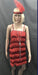Flapper Dress Roaring 20's Red with Silver Sequins - Hire - The Costume Company | Fancy Dress Costumes Hire and Purchase Brisbane and Australia