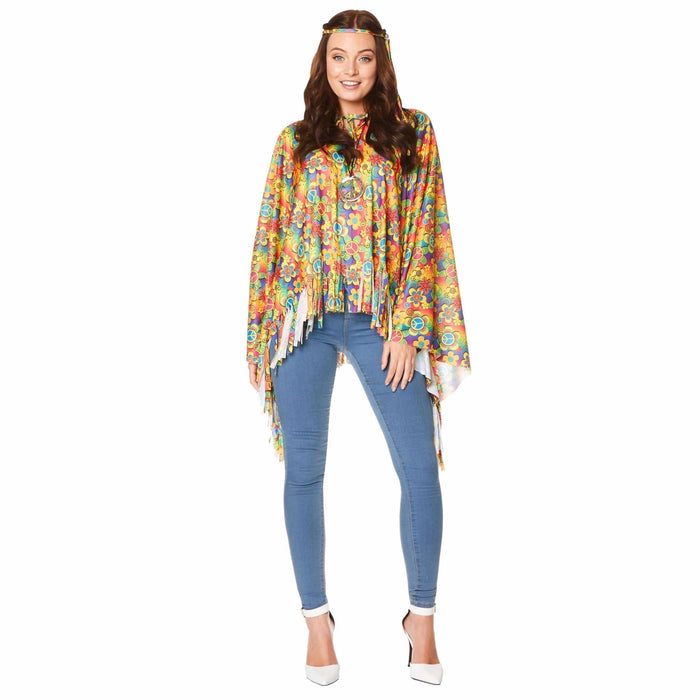 Flower Power Poncho | Buy Online - The Costume Company | Australian & Family Owned  