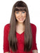 Long Brown Wig with Fringe - The Costume Company | Fancy Dress Costumes Hire and Purchase Brisbane and Australia