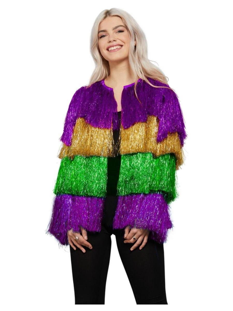 mardi gras tinsel shirt