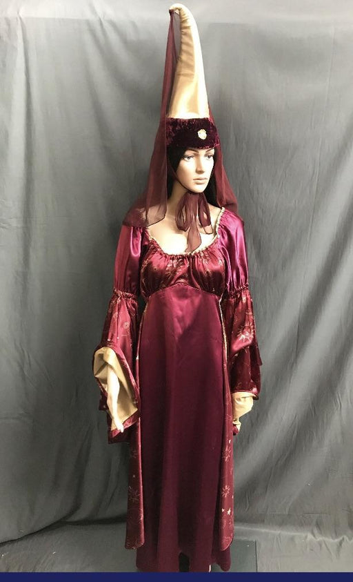 Medieval Maroon Witch or Wizard Dress - Hire - The Costume Company | Fancy Dress Costumes Hire and Purchase Brisbane and Australia