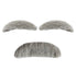 Old Man Eyebrows & Moustache Set | Grey Costume Hair