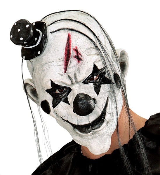 Killer Clown Mask | Scary Halloween Costume | Creepy Clown with Hair