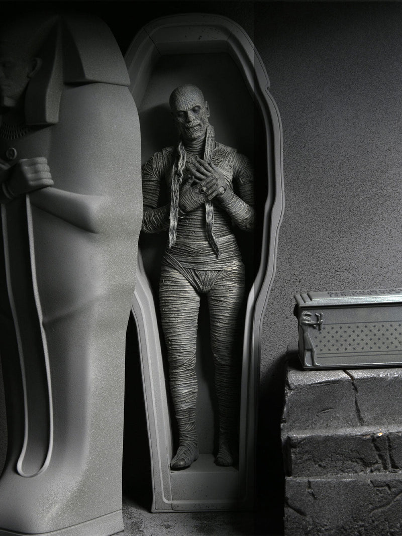 BUY THE MUMMY - UNIVERSAL MONSTERS (BLACK & WHITE) 7" ACTION FIGURE | NECA ONLINE AU