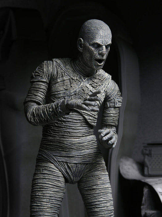 BUY THE MUMMY - UNIVERSAL MONSTERS (BLACK & WHITE) 7" ACTION FIGURE | NECA ONLINE AU