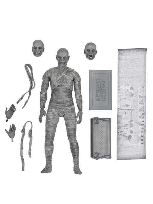 BUY THE MUMMY - UNIVERSAL MONSTERS (BLACK & WHITE) 7" ACTION FIGURE | NECA ONLINE AU