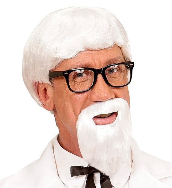 Kentucky Colonel Wig & Beard | Southern Gentleman Costume Set