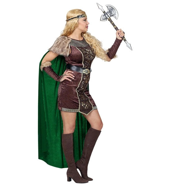 Viking Shield Maiden Costume for Women | Norse Warrior Fancy Dress