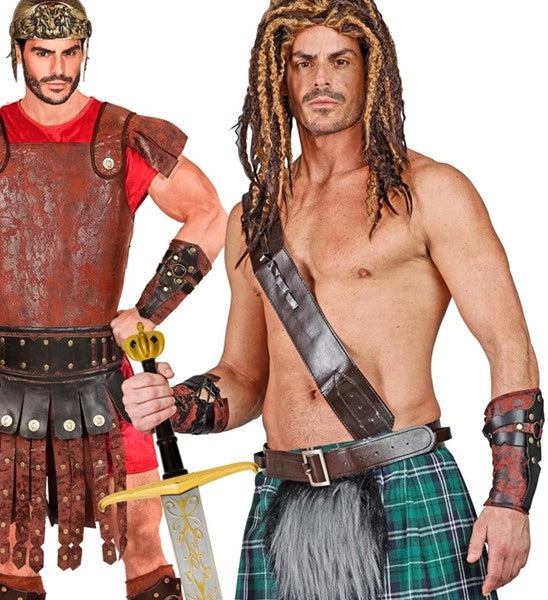 Leather Look Roman / Greek Arm Guards