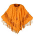 Fringe Suede Poncho | Cowboy Costume | 60s Hippie Western Look