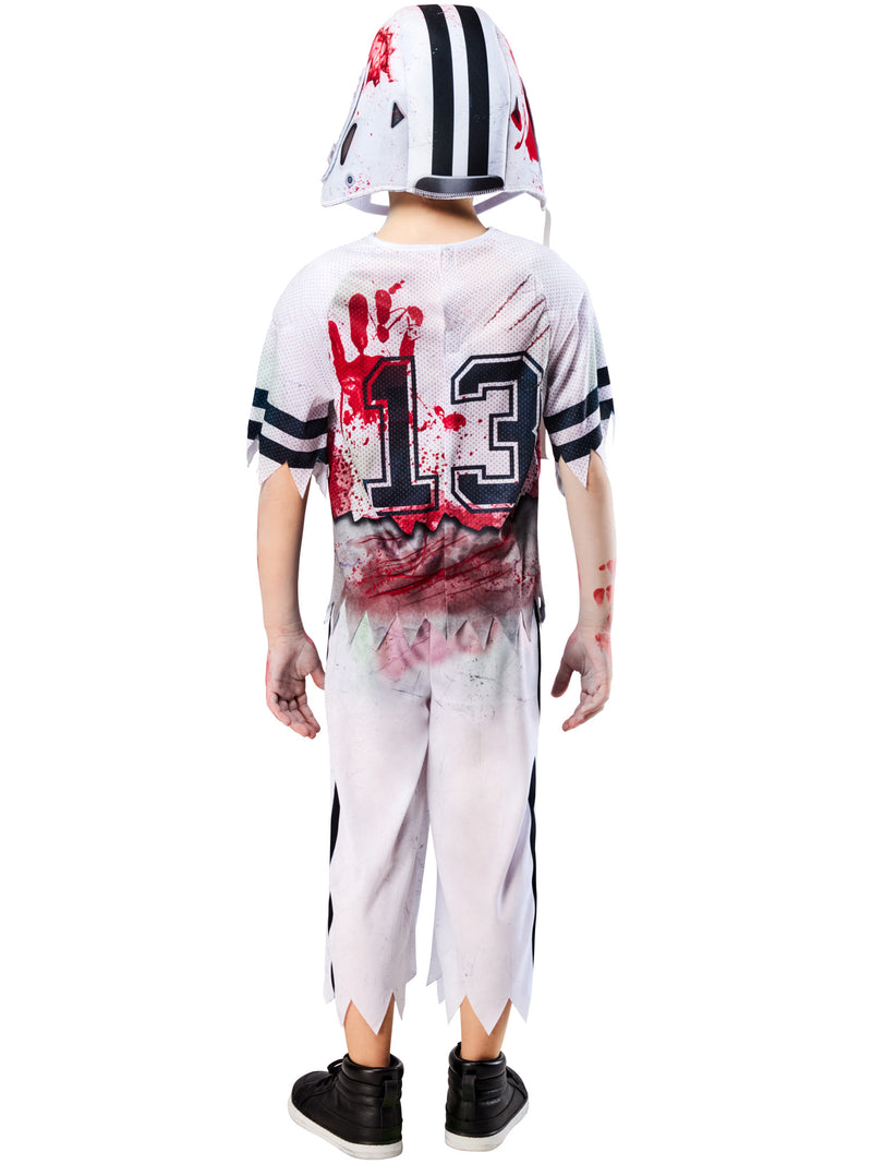 Zombie American Football Player Child Costume