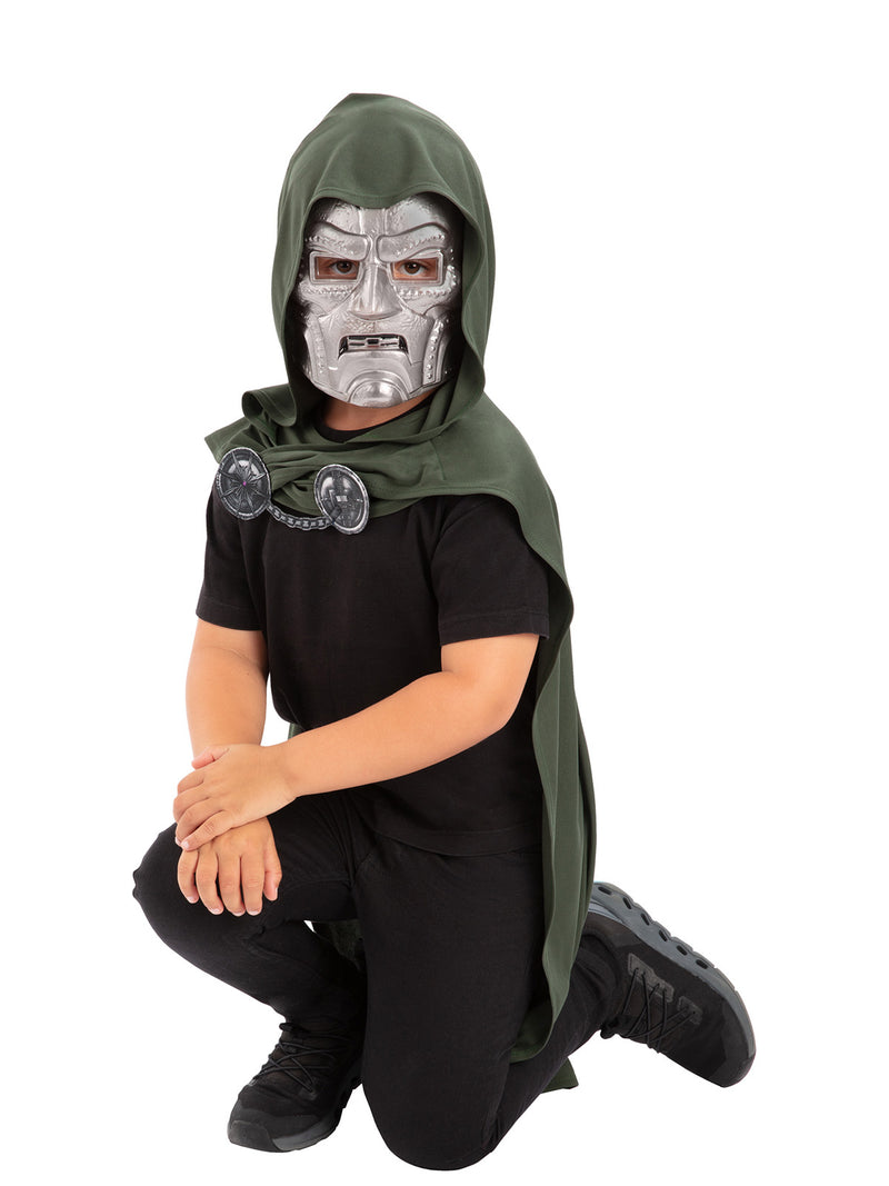 Dr Doom Child Cape & Mask Set - Buy Online Only
