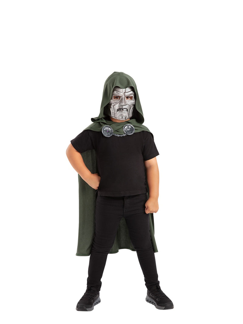 Dr Doom Child Cape & Mask Set - Buy Online Only
