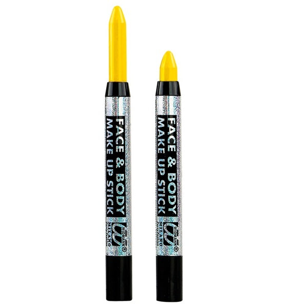 Yellow Make-Up Pencil | Face & Body Costume Stick | Kids & Adults