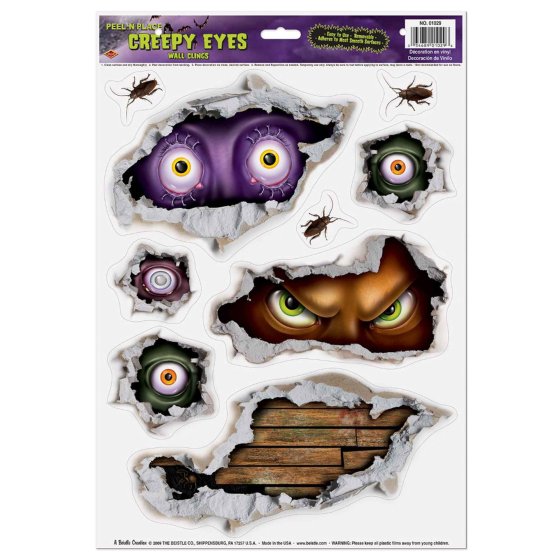 Creepy Eyes Peel 'N Place - Buy Online Only