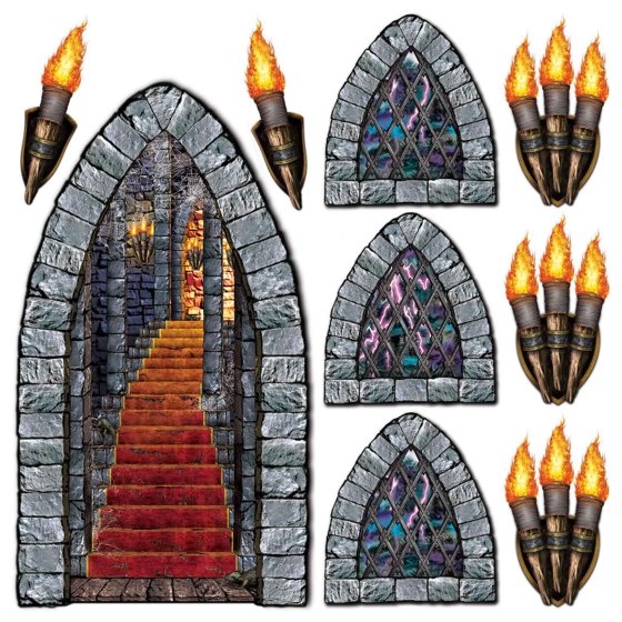 Stairway, Window & Torch Props - Buy Online Only