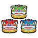 Chinese New Year Dragon Face Cutouts – 3 Pack (36cm)
