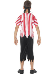 Jolly Pirate Boy Costume | Kids Red & White Outfit | Book Week 1980s