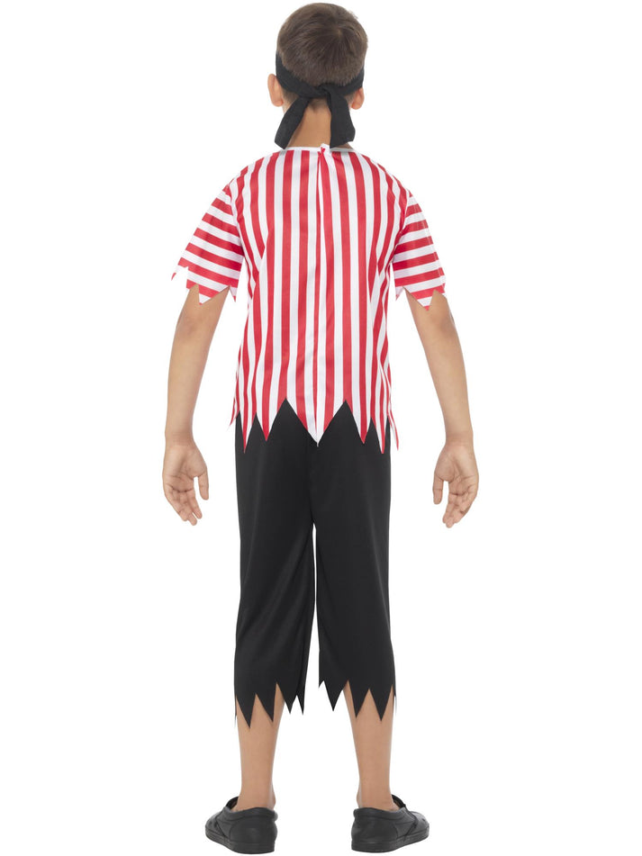 Jolly Pirate Boy Costume | Kids Red & White Outfit | Book Week 1980s