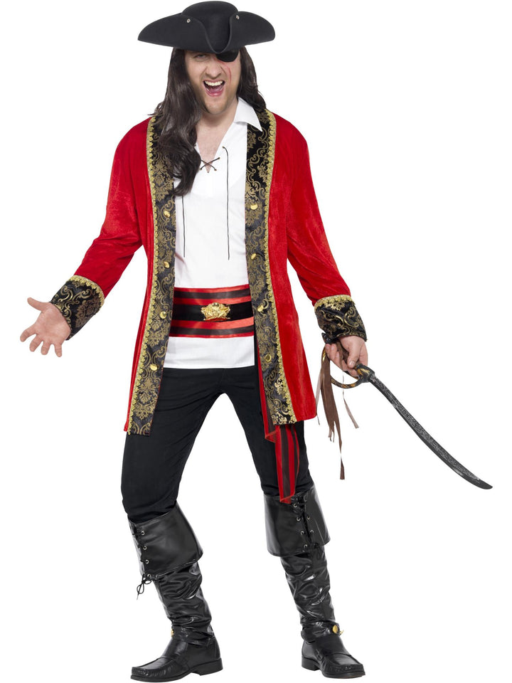 Pirate Captain Costume Plus Sizes – Perfect for Parties & Halloween
