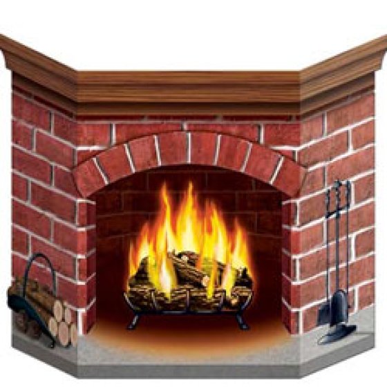 Brick Fireplace Stand Up Prop - Buy Online Only