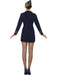 Navy Flight Attendant Costume | Air Hostess Uniform Dress