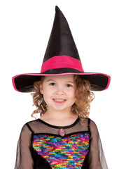Rainbow Colour Magic Cutest Witch Deluxe Child Costume 