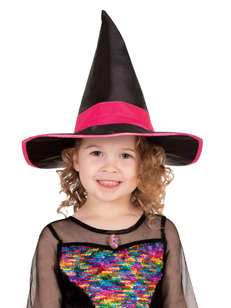 Rainbow Colour Magic Cutest Witch Deluxe Child Costume 