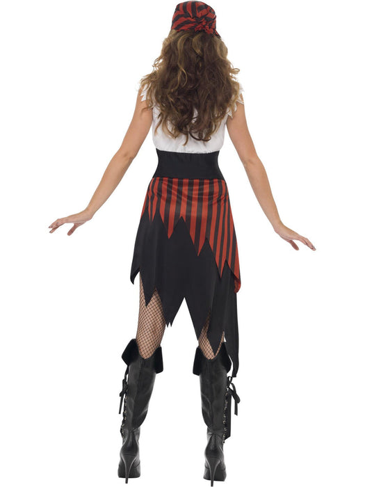 Pirate Wench Costume | Women’s Black Dress & Headpiece Outfit