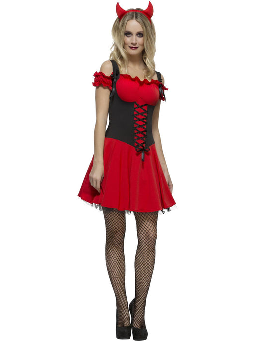 Wicked Devil Costume | Red Dress with Horns | Women’s Halloween
