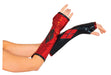 Harley Quinn Gauntlets | Adult DC Comics Red & Black Gloves