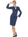 WW2 Air Force Female Captain Costume | Blue Officer Skirt Suit | 1940s Style