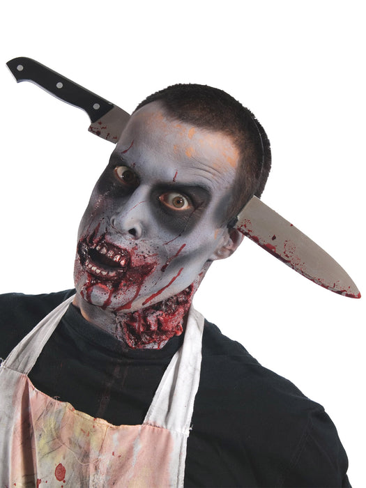 Kitchen Knife in Zombie Head